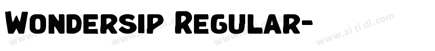 Wondersip Regular字体转换